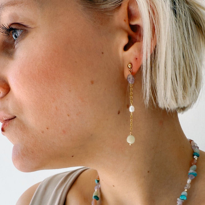 Orecchini Mineralia lunghi - Miwi Jewels - orecchini