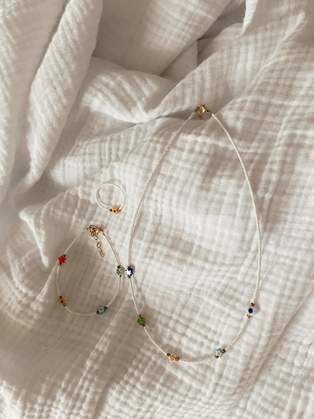 Collana murrine flowers