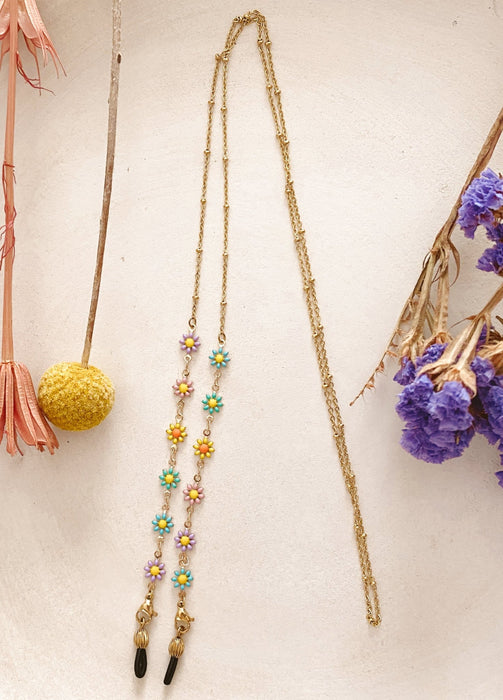 Catenina per occhiali margherite - Miwi Jewels - catenine occhiali