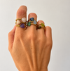 Ringe mit Edelsteine Herz 